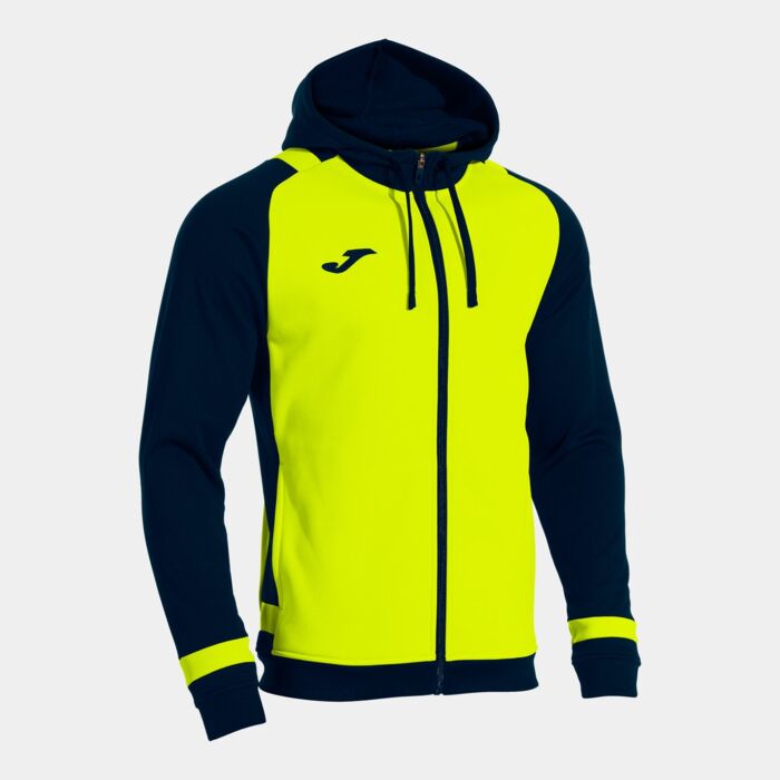 PHOENIX III ZIP-UP HOODIE FLUOR YELLOW NAVY BLUE Thumbnail
