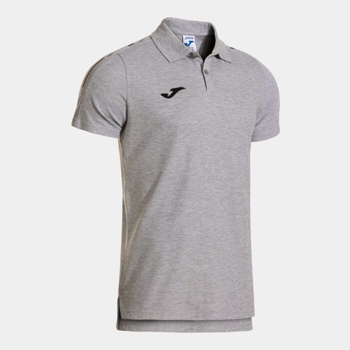 OLIMPIADA SHORT SLEEVE POLO MELANGE GRAY Thumbnail