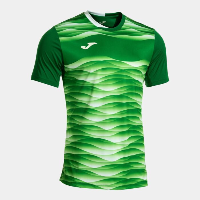 PERFORMANCE SHORT SLEEVE T-SHIRT GREEN WHITE Thumbnail