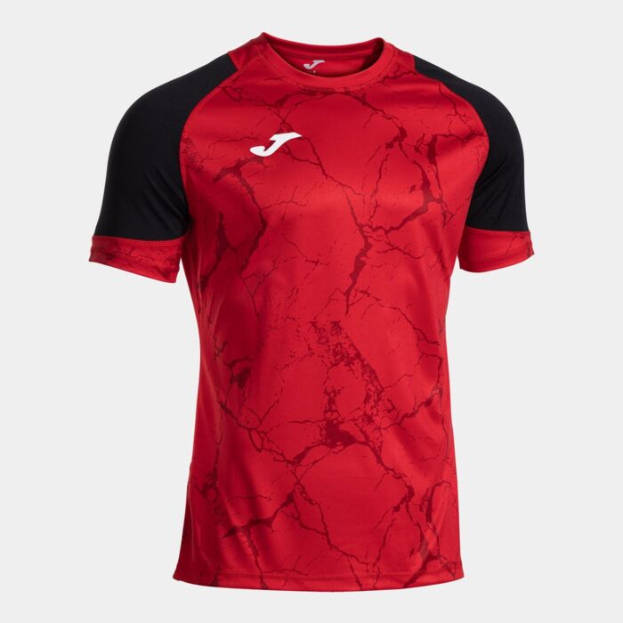 PERFORMANCE HANDBALL SHORT SLEEVE T-SHIRT RED BLACK Thumbnail
