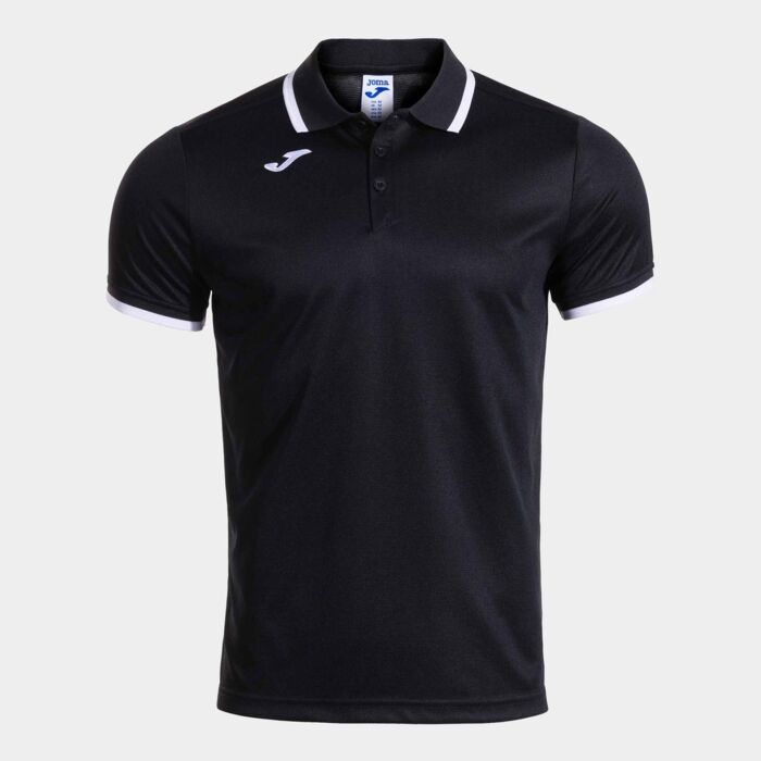 COMBI PREMIUM SHORT SLEEVE POLO BLACK WHITE Thumbnail