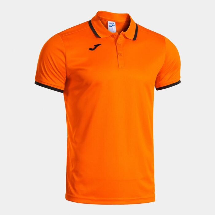 COMBI PREMIUM SHORT SLEEVE POLO ORANGE BLACK Thumbnail