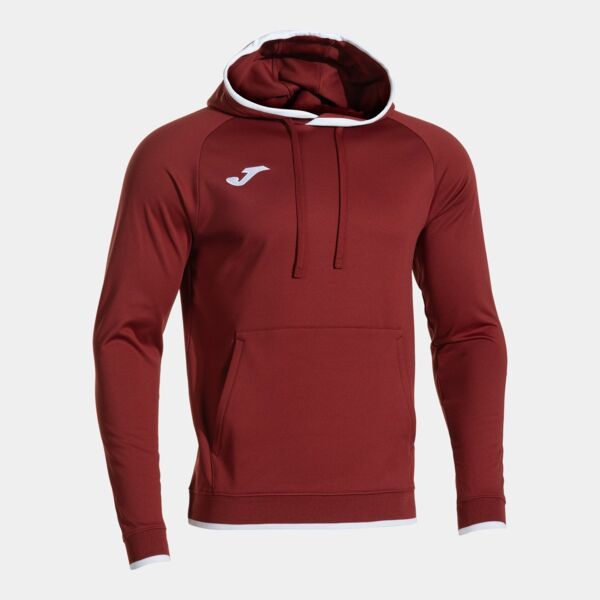 COMBI PREMIUM HOODIE BURGUNDY WHITE Thumbnail