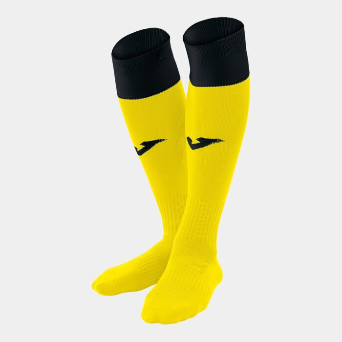 FOOTBALL SOCKS CALCIO 24 YELLOW-BLACK -PACK 4-  Thumbnail