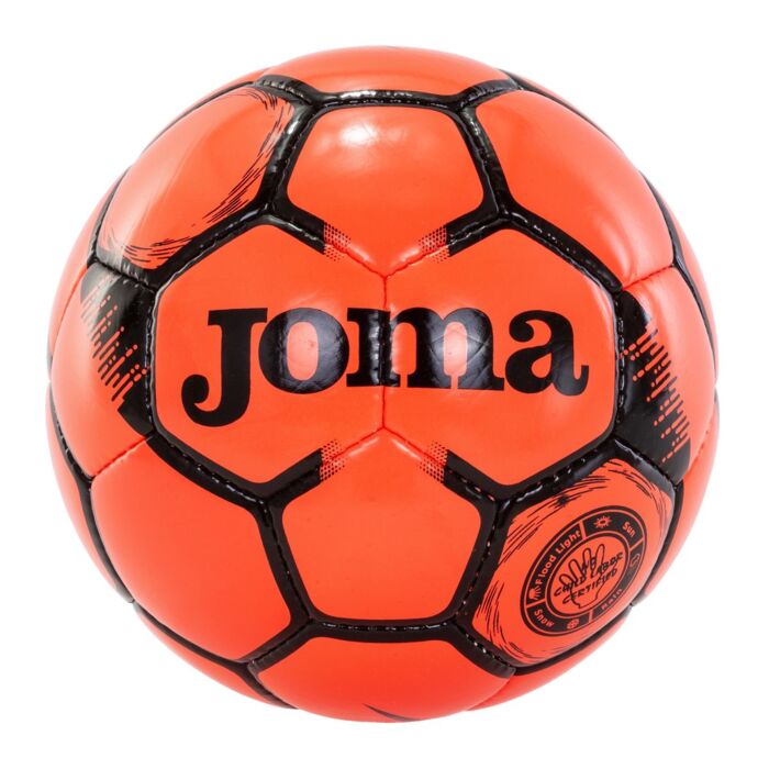 EGEO SOCCER BALL FLUOR CORAL-BLACK SIZE 4 Thumbnail