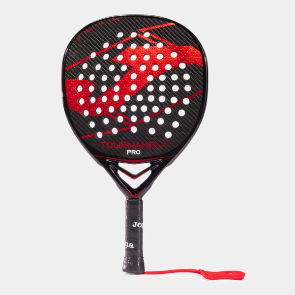 TOURNAMENT PRO PADDLE RACKET BLACK RED Thumbnail