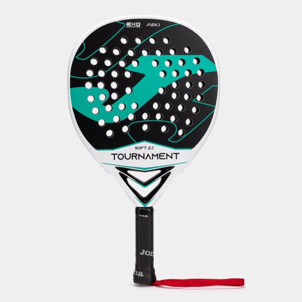 TOURNAMENT SOFT PADDLE RACKET WHITE GREEN Thumbnail