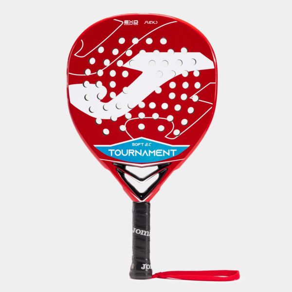 TOURNAMENT SOFT PADDLE RACKET RED WHITE Thumbnail