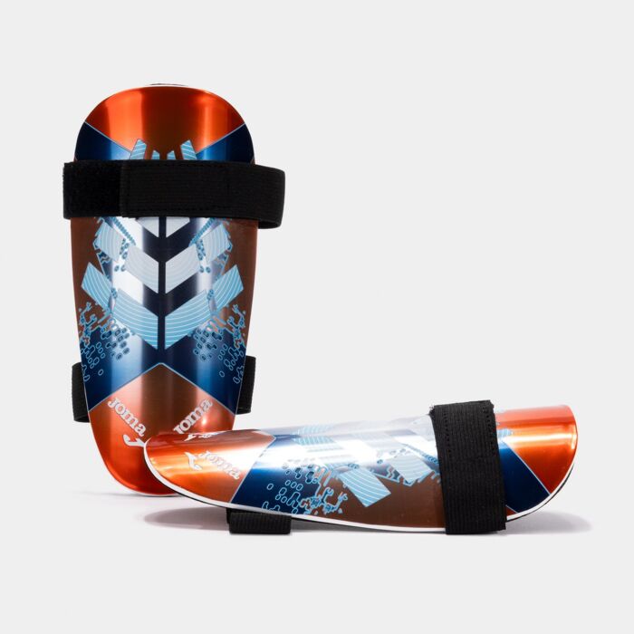 DEFENSE SHIN GUARDS FLUOR CORAL BLUE Thumbnail