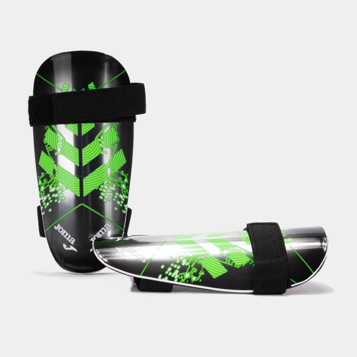 DEFENSE SHIN GUARDS BLACK FLUOR GREEN Thumbnail