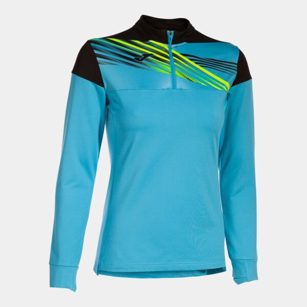 ELITE X SWEATSHIRT FLUOR TURQUOISE BLACK Thumbnail