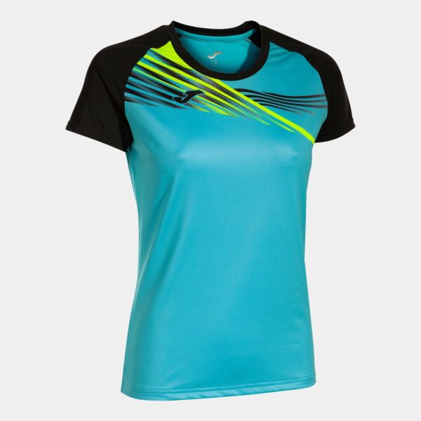 ELITE X SHORT SLEEVE T-SHIRT FLUOR TURQUOISE BLACK Thumbnail