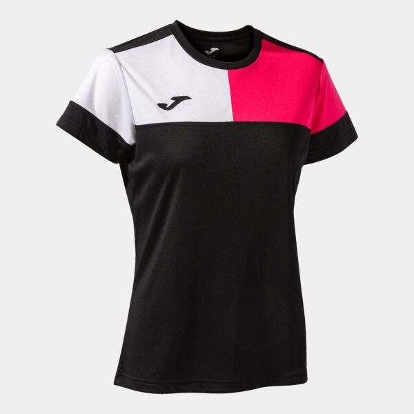 CREW V SHORT SLEEVE T-SHIRT BLACK PINK WHITE Thumbnail