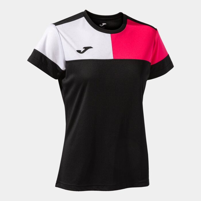 CREW V SHORT SLEEVE T-SHIRT BLACK PINK WHITE Thumbnail