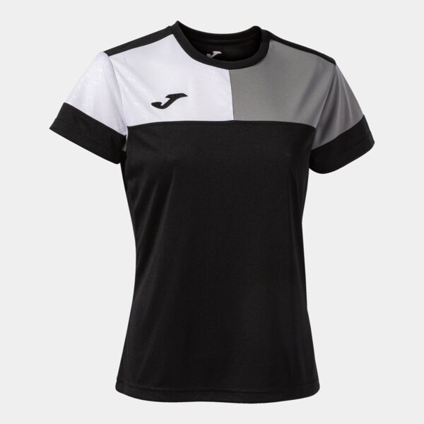 CREW V SHORT SLEEVE T-SHIRT BLACK GREY WHITE Thumbnail