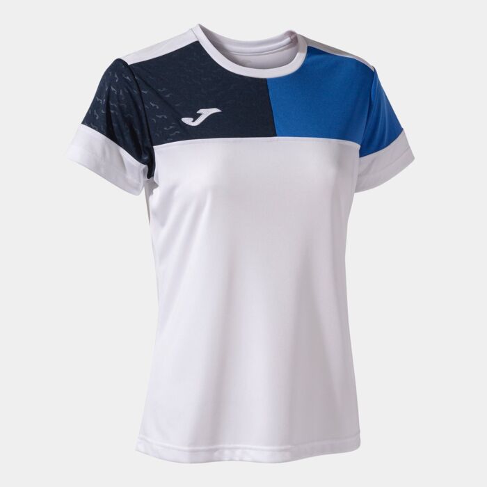 CREW V SHORT SLEEVE T-SHIRT WHITE ROYAL NAVY Thumbnail
