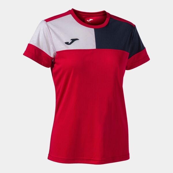 CREW V SHORT SLEEVE T-SHIRT RED NAVY WHITE Thumbnail