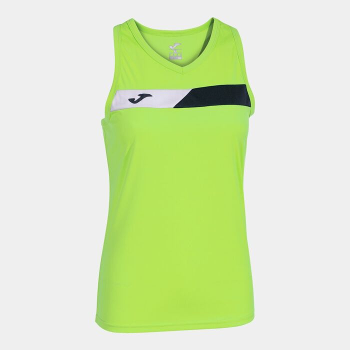 COURT SLEEVELESS SHIRT LIME BLACK WHITE Thumbnail