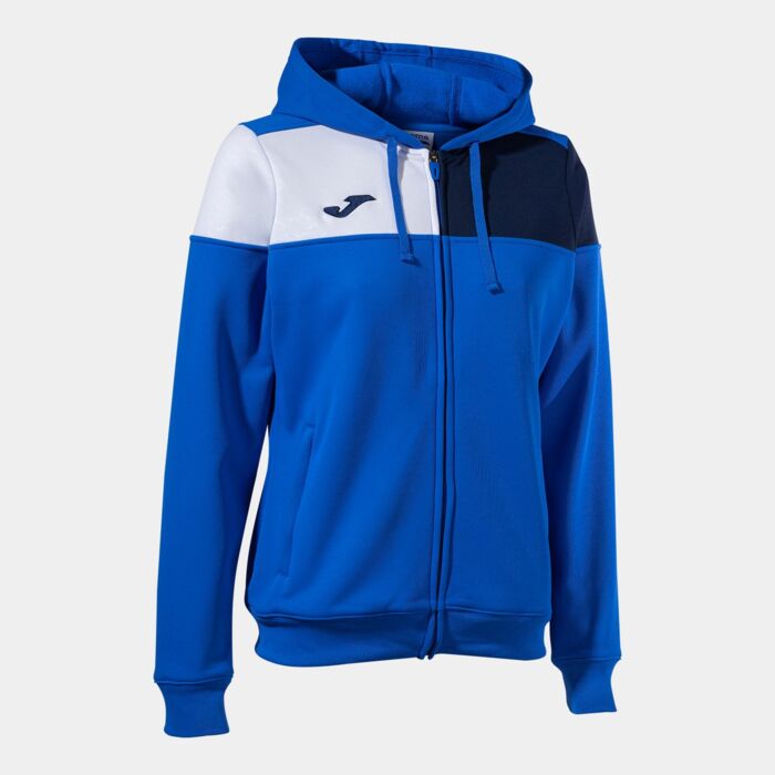 CREW V ZIP-UP HOODIE ROYAL NAVY WHITE Thumbnail