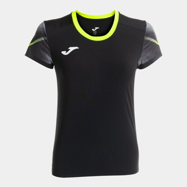 ELITE XI SHORT SLEEVE T-SHIRT BLACK FLUOR YELLOW Thumbnail