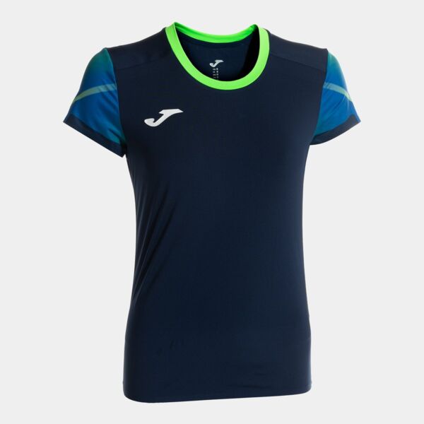 ELITE XI SHORT SLEEVE T-SHIRT NAVY FLUOR GREEN Thumbnail