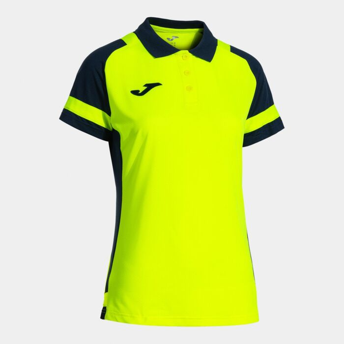 PHOENIX III SHORT SLEEVE POLO FLUOR YELLOW NAVY BLUE Thumbnail