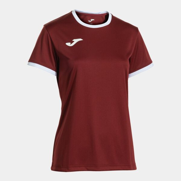 COMBI PREMIUM SHORT SLEEVE T-SHIRT BURGUNDY WHITE Thumbnail
